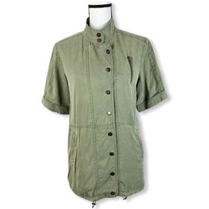 Mural Olive Green Short Sleeve Jacket Size M